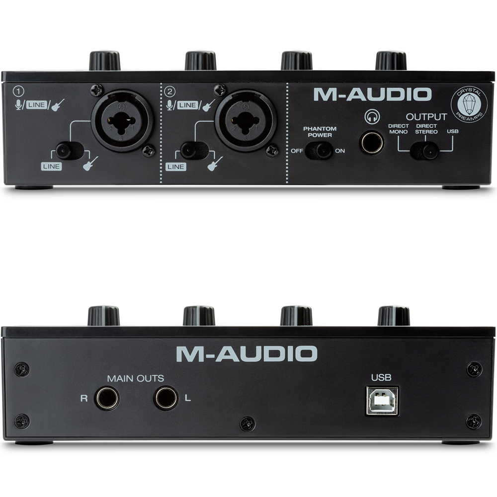 M-Audio - M-Track Duo, USB Audio Interface, 2 In / 2 Out
