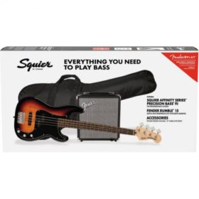 Squire Affinity Precision Bass® PJ Pack Brown Sunburst
