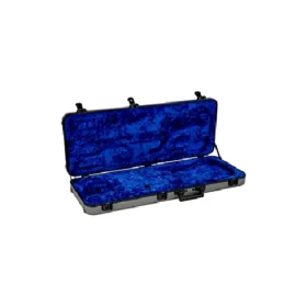 Fender Deluxe Molded Strat/Tele Case, Silver/Blue