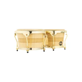 WB200NT-G Wood Bongo, Natural, Gold Hardware