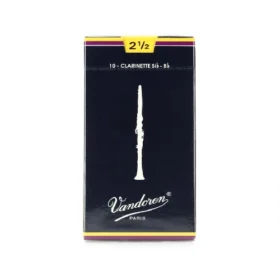 Vandoren CR1025 TRADITIONAL BB CLARINET REEDS Size 2.5