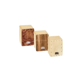 MINI CAJON SHAKER SET, BUBINHA, NATURAL, ZEBRANO - SH50-SET