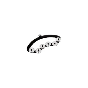 BACKBEAT TAMBOURINE, FOR 10" - 12" DRUMS, STAINLESS STEEL JINGLES - BBTA1-BK