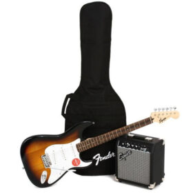 Squire Stratocaster® Pack Brown Sunburst, Gig Bag, 10G - 230V EU