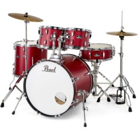 Pearl Acoustic Drum Set RS526SBC/C747 – Matte Red